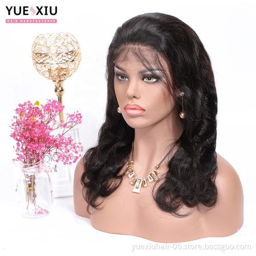 13*4 Lace Front Wig With Baby Hair Brazilian Virgin Human Hair Wigs With Bangs Body Wave